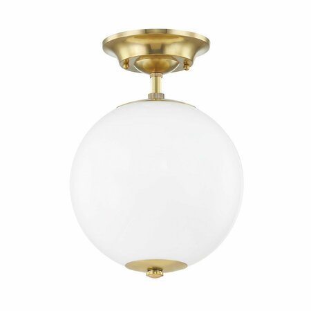 HUDSON VALLEY 1 Light semi Flush MDs703-AGB